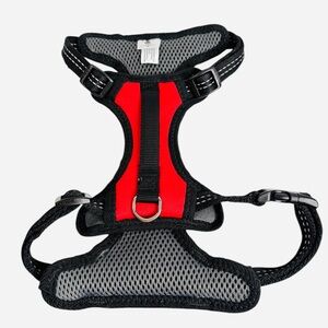 Coastal Pet Reflective Control Handle Harness for Dog Black/Red Size Médium